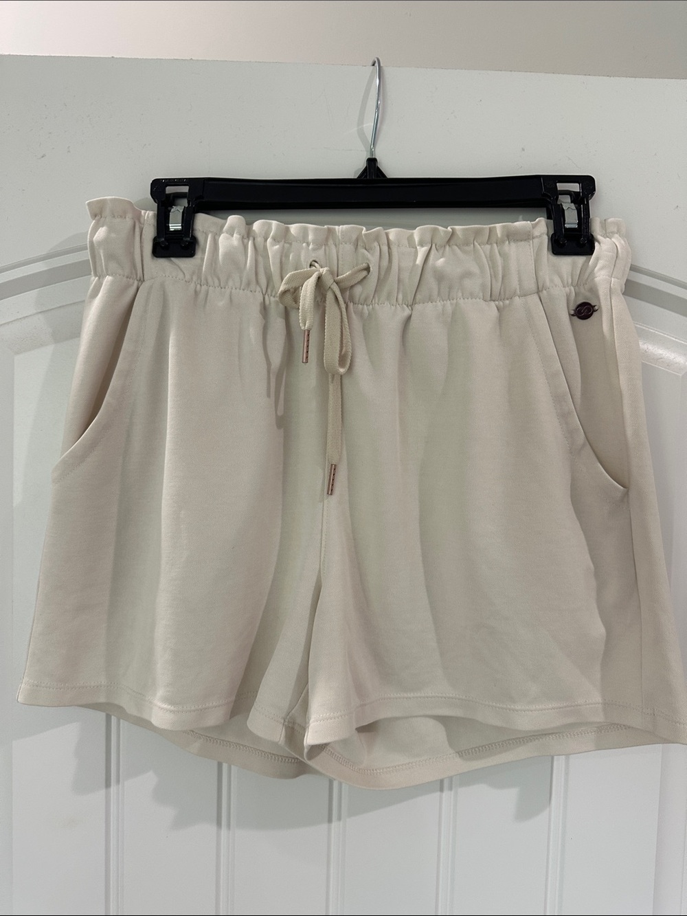 Casual Drawstring Women’s Shorts - Cream